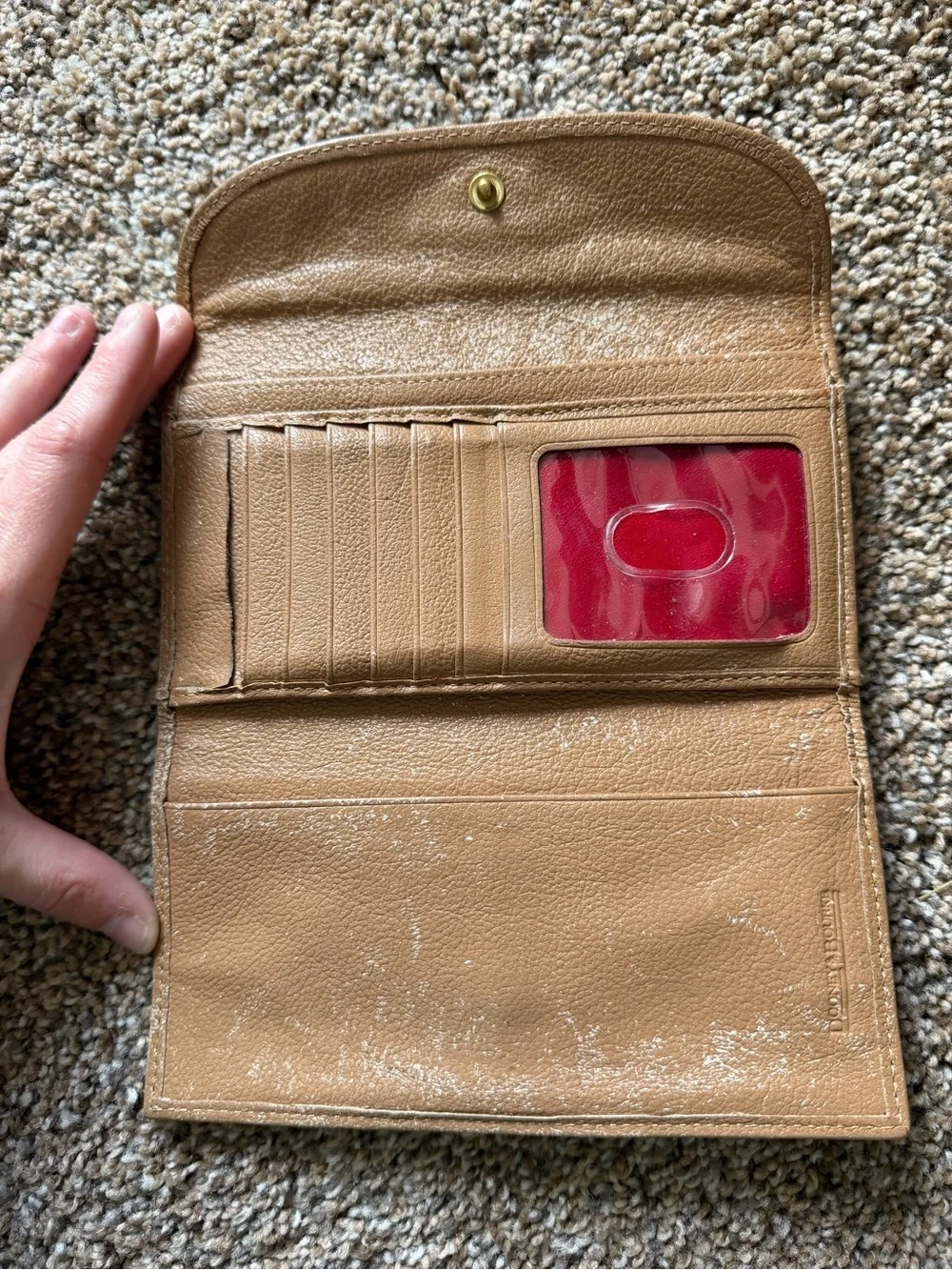 DOONEY & BOURKE Tan Pebble Leather Wallet